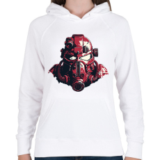 PRINTFASHION Mask - Női kapucnis pulóver - Fehér