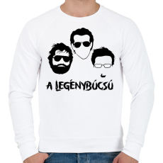 PRINTFASHION Másnaposok legénybúcsú - Férfi pulóver - Fehér