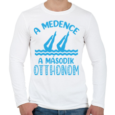 PRINTFASHION Második otthon - Férfi hosszú ujjú póló - Fehér férfi póló