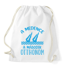 PRINTFASHION Második otthon - Sportzsák, Tornazsák - Fehér tornazsák