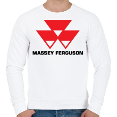 PRINTFASHION Massey-Ferguson - Férfi pulóver - Fehér
