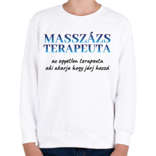 PRINTFASHION Masszázs teraputa - Gyerek pulóver - Fehér gyerek pulóver, kardigán