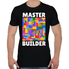PRINTFASHION Master Builder - Férfi póló - Fekete férfi póló