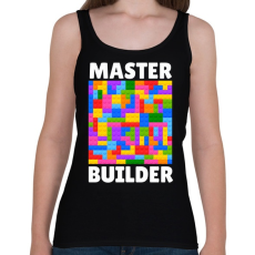 PRINTFASHION Master Builder - Női atléta - Fekete