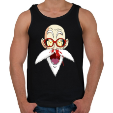 PRINTFASHION Master Roshi - Férfi atléta - Fekete