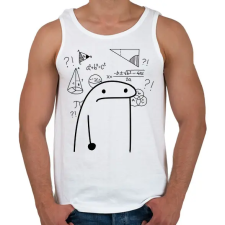 PRINTFASHION Matek borzalmai - fekete - Férfi atléta - Fehér atléta, trikó