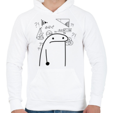 PRINTFASHION Matek borzalmai - fekete - Férfi kapucnis pulóver - Fehér