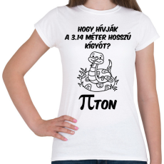 PRINTFASHION Matek kígyó - Női póló - Fehér