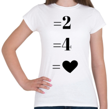 PRINTFASHION Matek páros minta - Női póló - Fehér női póló
