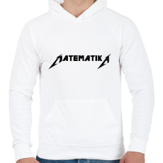 PRINTFASHION Matematika metallica póló - Férfi kapucnis pulóver - Fehér