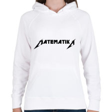 PRINTFASHION Matematika metallica póló - Női kapucnis pulóver - Fehér női pulóver, kardigán