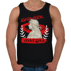 PRINTFASHION Mátyás király - Férfi atléta - Fekete