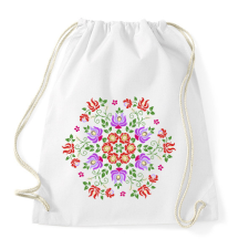 PRINTFASHION Matyó mintás mandala - Sportzsák, Tornazsák - Fehér tornazsák