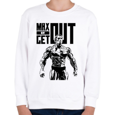 PRINTFASHION Max or Get out - Gyerek pulóver - Fehér