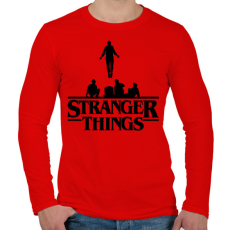 PRINTFASHION Max Stranger Things - Férfi hosszú ujjú póló - Piros
