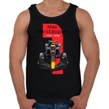 PRINTFASHION Max Verstappen 1 autóversenyző - fekete felirat - Férfi atléta - Fekete atléta, trikó