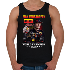 PRINTFASHION Max Verstappen 2021 - Férfi atléta - Fekete atléta, trikó