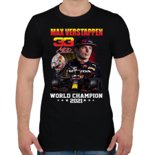 PRINTFASHION Max Verstappen 2021 - Férfi póló - Fekete férfi póló