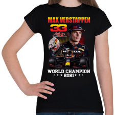 PRINTFASHION Max Verstappen 2021 - Női póló - Fekete női póló
