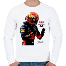 PRINTFASHION Max Verstappen new - Férfi pulóver - Fehér férfi pulóver, kardigán