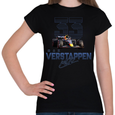 PRINTFASHION Max Verstappen - Női póló - Fekete
