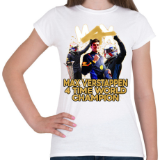 PRINTFASHION MAX VERSTAPPEN vilagbajnok - Női póló - Fehér