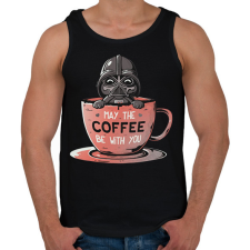 PRINTFASHION May the coffee be with you - Férfi atléta - Fekete atléta, trikó