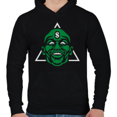PRINTFASHION Mayweather - Férfi kapucnis pulóver - Fekete