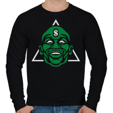 PRINTFASHION Mayweather - Férfi pulóver - Fekete férfi pulóver, kardigán