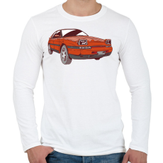 PRINTFASHION Mazda 323F BG - Férfi hosszú ujjú póló - Fehér