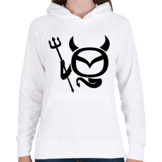 PRINTFASHION Mazda Devil - Női kapucnis pulóver - Fehér