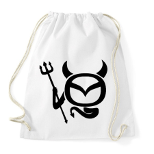 PRINTFASHION Mazda Devil - Sportzsák, Tornazsák - Fehér tornazsák