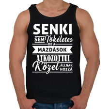 PRINTFASHION mazda fehér - Férfi atléta - Fekete atléta, trikó