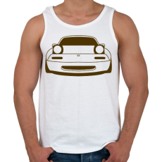 PRINTFASHION Mazda mx5 Barna - Férfi atléta - Fehér