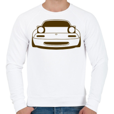 PRINTFASHION Mazda mx5 Barna - Férfi pulóver - Fehér