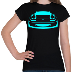 PRINTFASHION Mazda mx5  - Női póló - Fekete