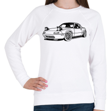 PRINTFASHION Mazda mx-5 /1 - Női pulóver - Fehér