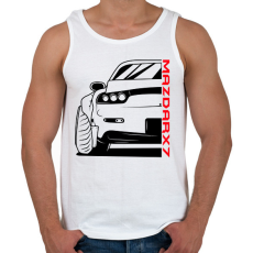 PRINTFASHION Mazda RX7 - Férfi atléta - Fehér