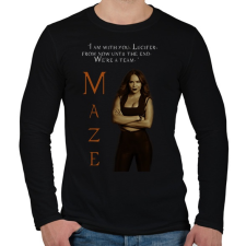 PRINTFASHION maze - Férfi hosszú ujjú póló - Fekete férfi póló