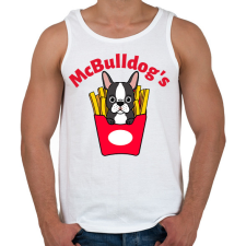 PRINTFASHION mcbulldog - Férfi atléta - Fehér atléta, trikó
