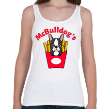 PRINTFASHION mcbulldog - Női atléta - Fehér női trikó
