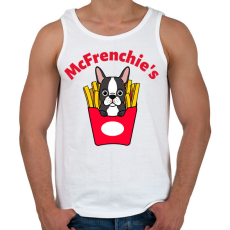 PRINTFASHION mcfrenchie - Férfi atléta - Fehér
