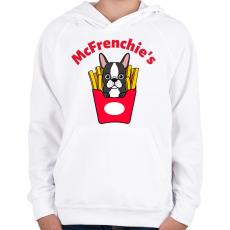 PRINTFASHION mcfrenchie - Gyerek kapucnis pulóver - Fehér