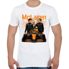 PRINTFASHION Mclaren 2025 - Férfi póló - Fehér férfi póló