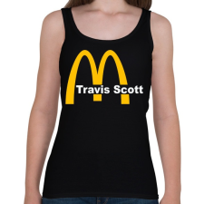 PRINTFASHION McTravis - Női atléta - Fekete női trikó