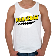 PRINTFASHION Mdmazing! - Férfi atléta - Fehér atléta, trikó