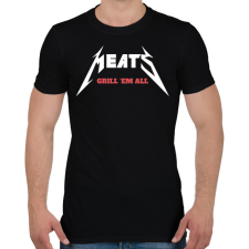 PRINTFASHION Meats - Férfi póló - Fekete férfi póló