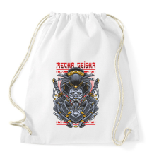 PRINTFASHION Mecha Geisha - Sportzsák, Tornazsák - Fehér tornazsák