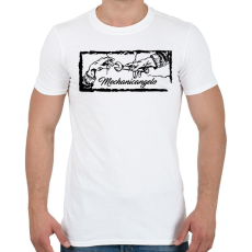 PRINTFASHION Mechanicangelo - Férfi póló - Fehér