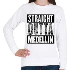 PRINTFASHION Medellin - Női pulóver - Fehér női pulóver, kardigán